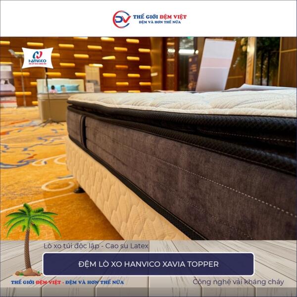 Đệm lò xo Hanvico Xavia Topper 6